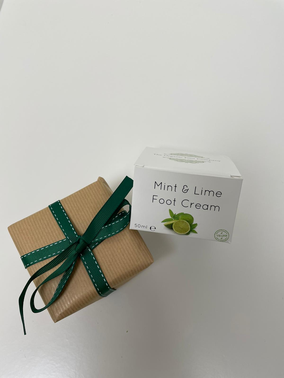 mint and lime foot creme